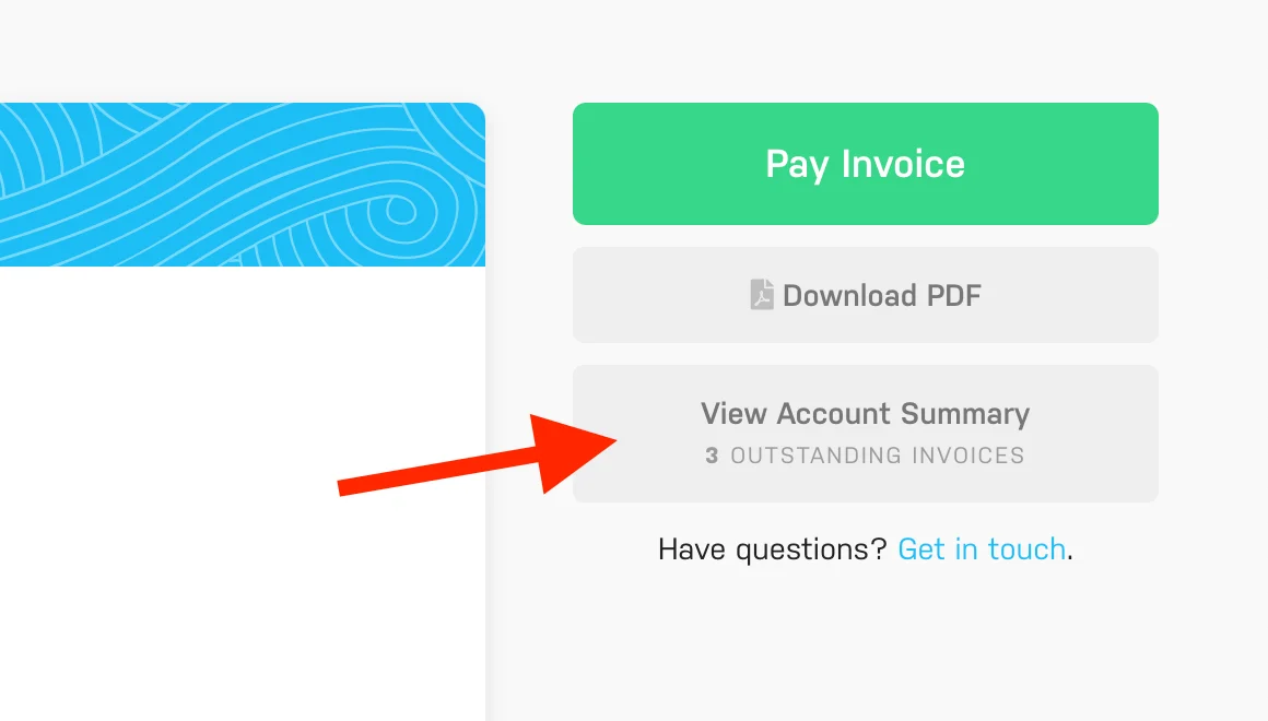 Harpoon Account Summary Button