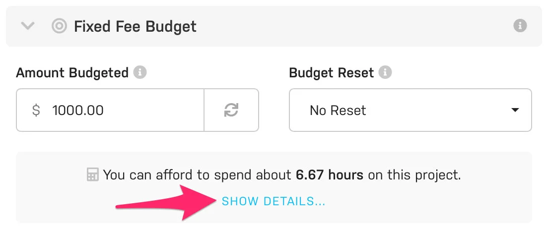 Harpoon Budget Calculator