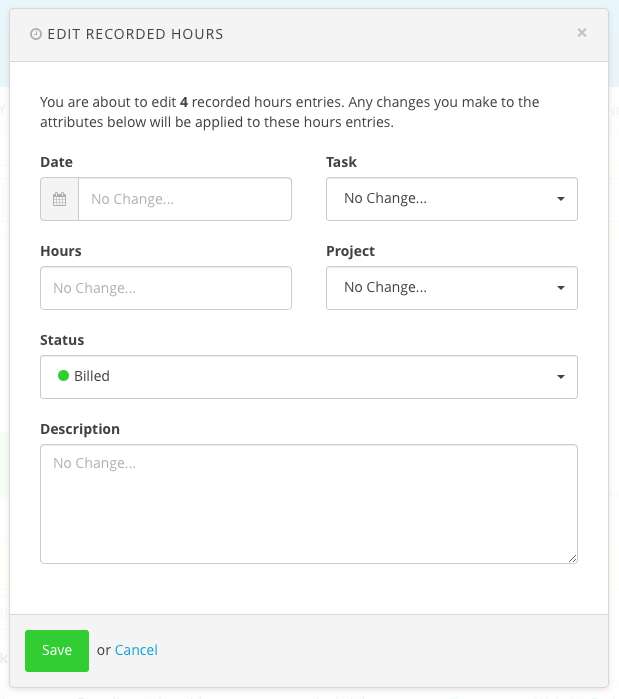 Harpoon Bulk Actions Edit