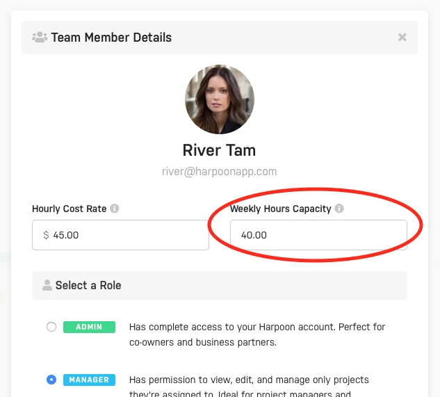Harpoon Capacity Edit