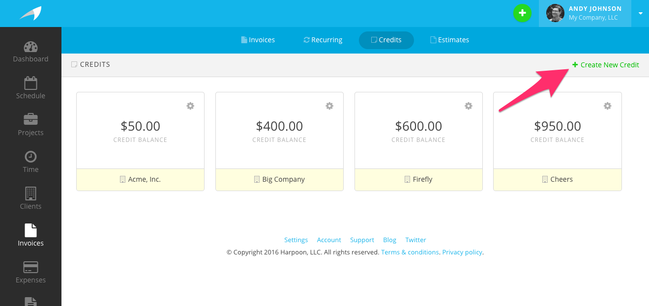 Harpoon Credits Main