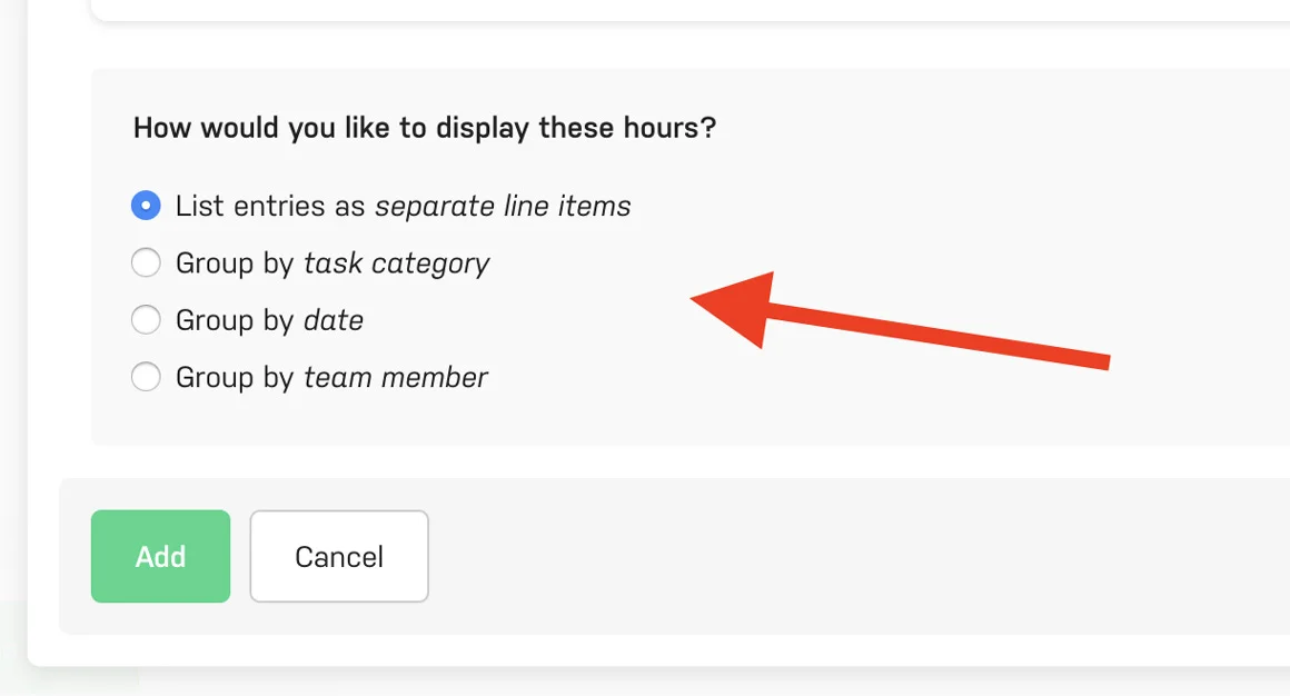 Harpoon Display Line Items