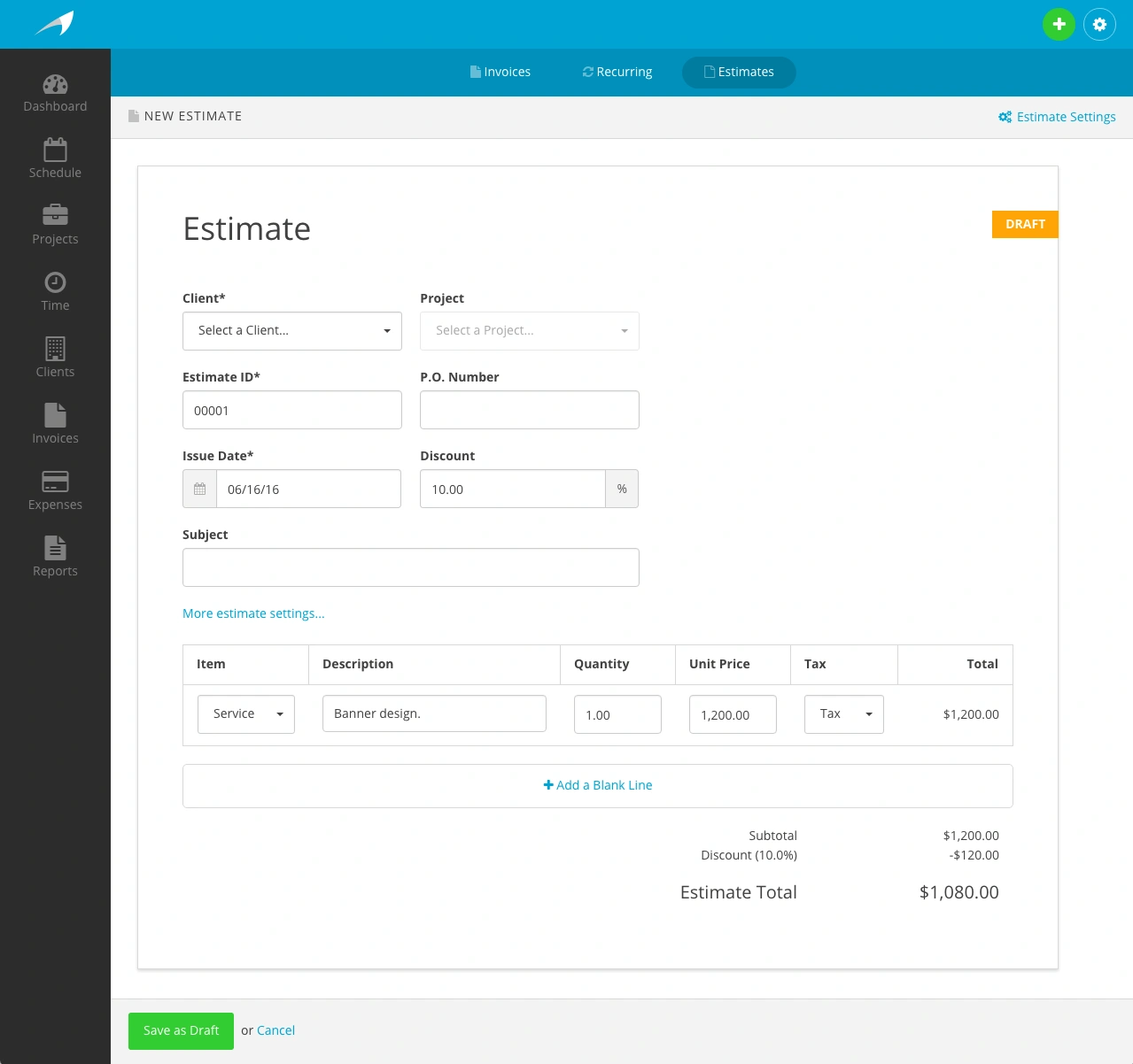 Harpoon Estimate New