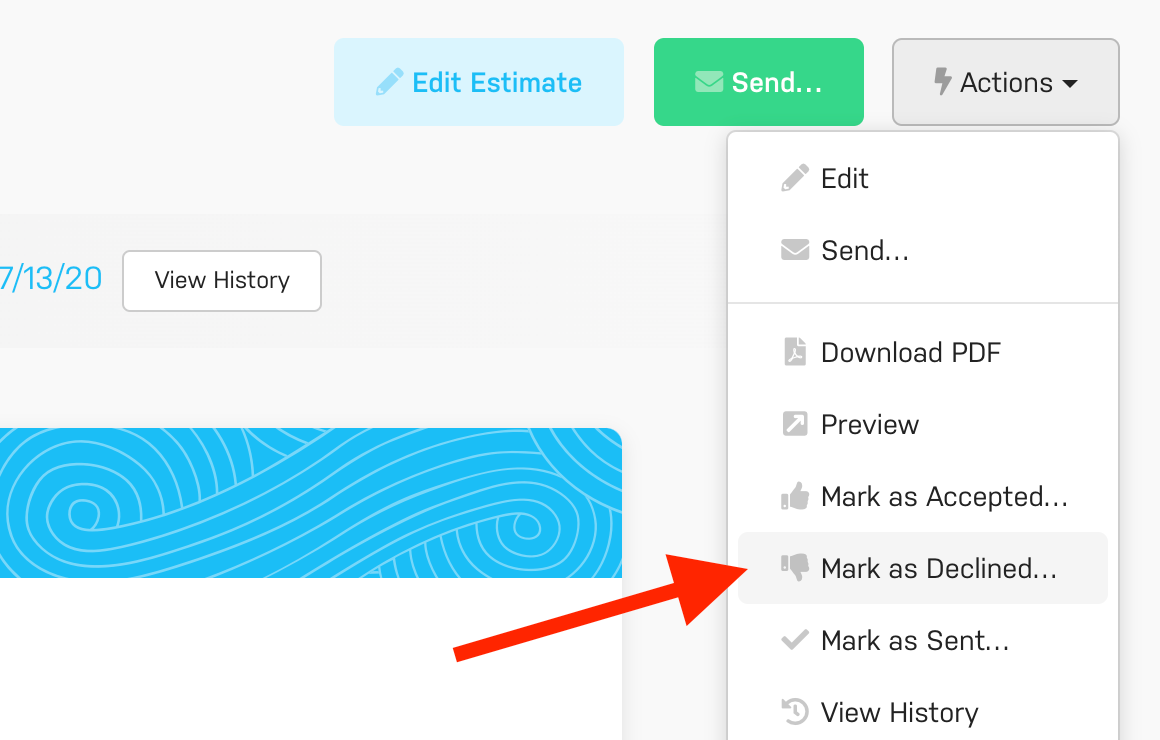 Harpoon Estimates Mark As Declined