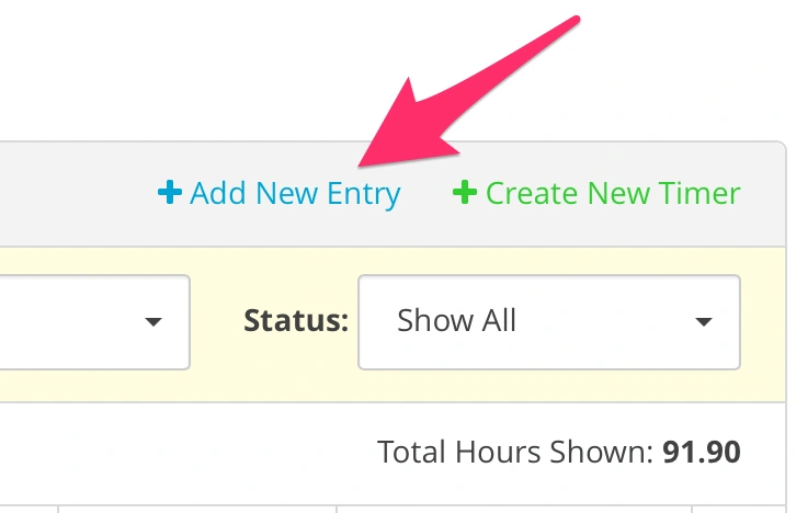 Harpoon Hours Add Entry