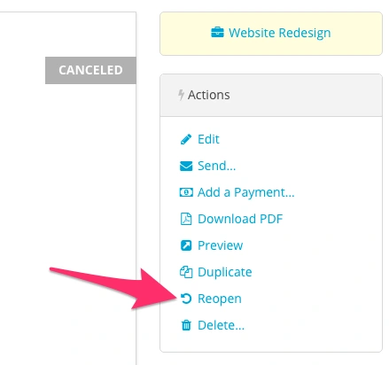 Harpoon Invoice Cancel Reopen