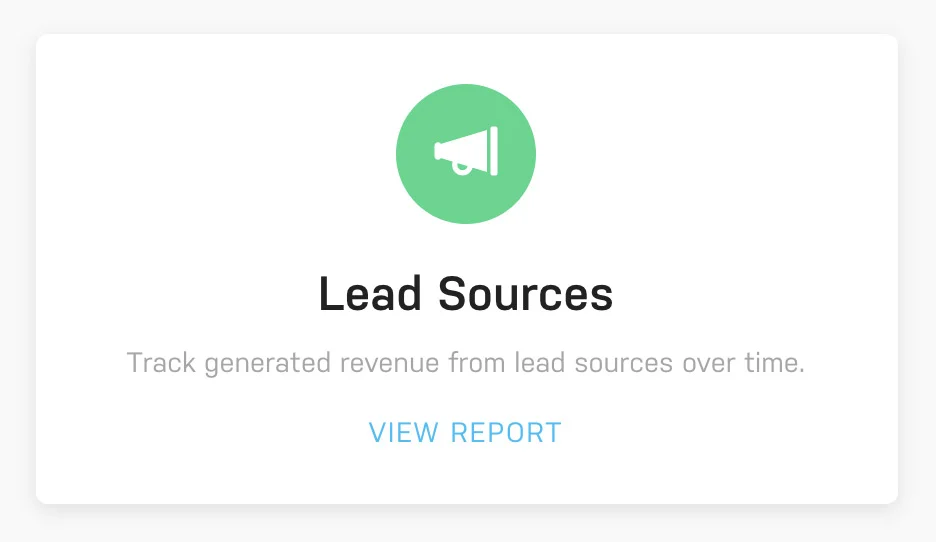 Harpoon Lead Sources Report