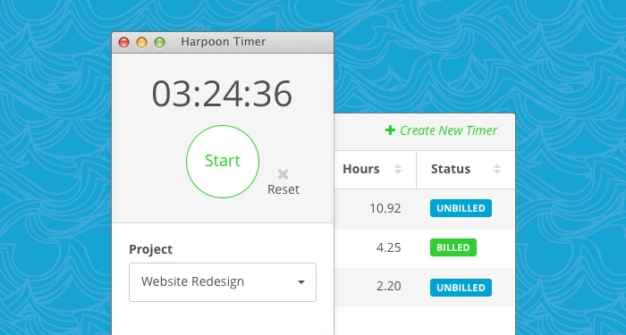 Harpoon Product Timer