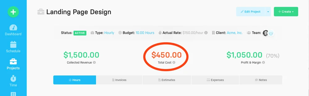 Harpoon Project Cost