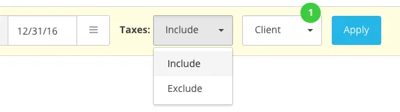 Harpoon Taxes Filter