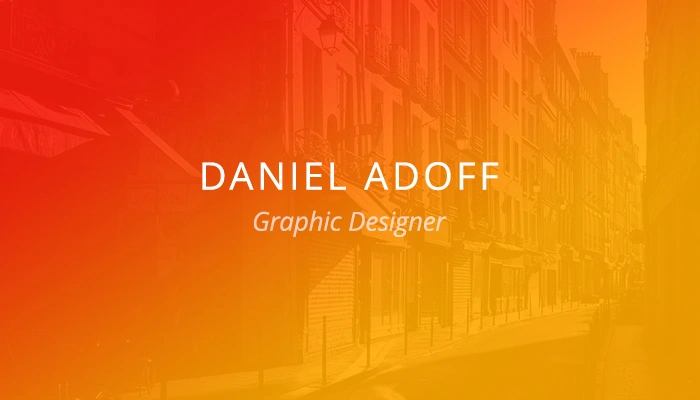 Customer Spotlight: Daniel Adoff